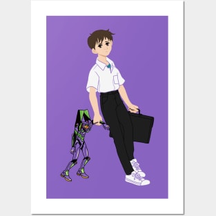 Shinji Ikari Posters and Art